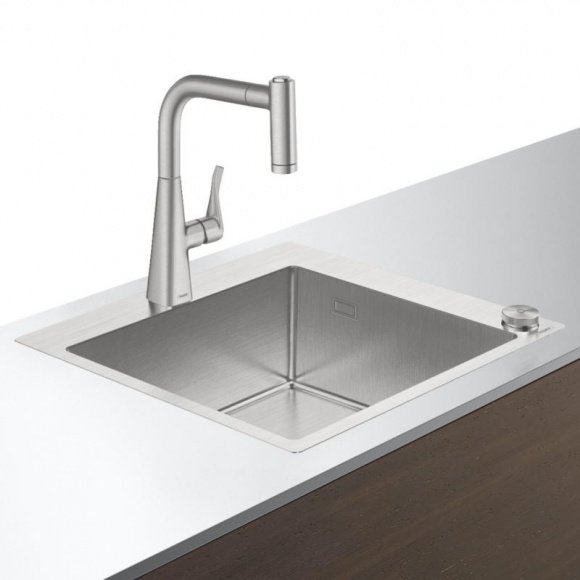 Кухонный комплект мойка со смесителем Hansgrohe C71-F450-01 (43207800)