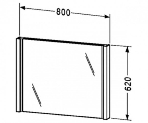 Зеркало Duravit 2nd Floor (964765)