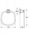 Полотенцедержатель Grohe Grandera кольцевой хром (40630000) 161628
