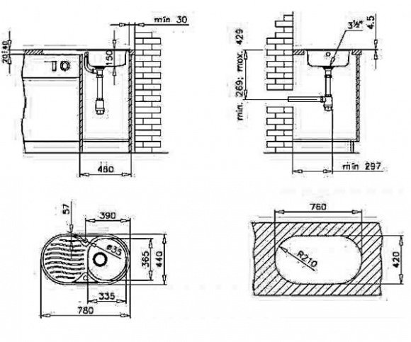 Кухонная мойка Teka DR 78 1B 1D микротекстура (10130003)