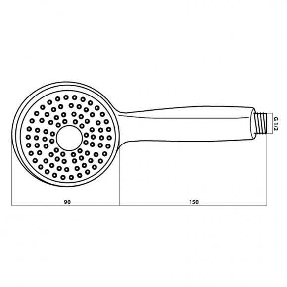 Ручной душ Q-Tap 1 режим  (QT05L)