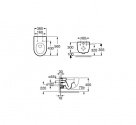 Унитаз подвесной Roca Meridian-N Duroplast Soft Close (A34H249000) 77631