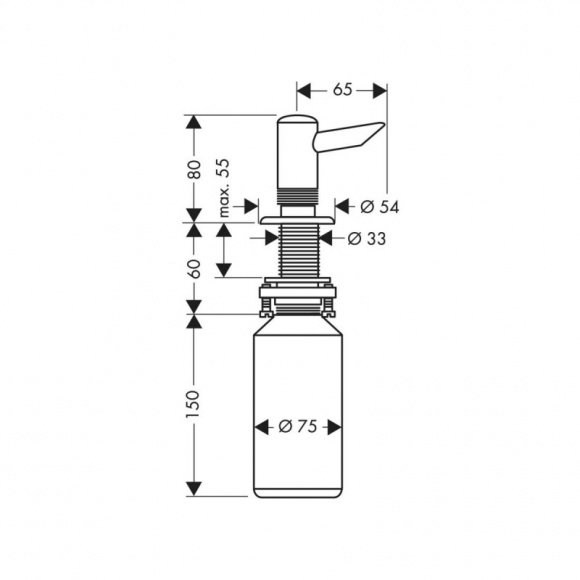 Дозатор жидкого мыла Hansgrohe (40418800)