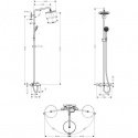 Душевая система Hansgrohe Croma 220 Showerpipe (27223000) 73984