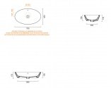 Умывальник Catalano VELIS 70x42 см белый внтури/серебряный снаружи (170VLNBA) 137707