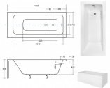 Ванна акриловая Besco TALIA 150х70 (00000006770) 178472