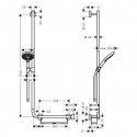 Душевой гарнитур Hansgrohe Raindance Select S белый/хром (26324400) 203207