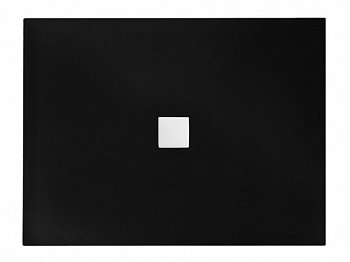 Поддон прямоугольный Besco NOX Ultraslim 120x80x3.5 черный (NAVARA30553) фото
