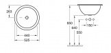 Умывальник Villeroy&Boch Loop & Friend 52.5 см встраиваемый (61405101) 125860