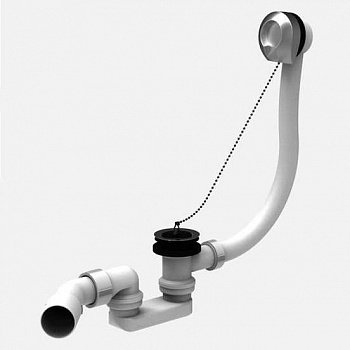 Сифон для ванны Sanit с цепочкой (35.038.00.S000) фото