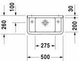 Умывальник Duravit Starck 3 50 см (0751500009) 128632